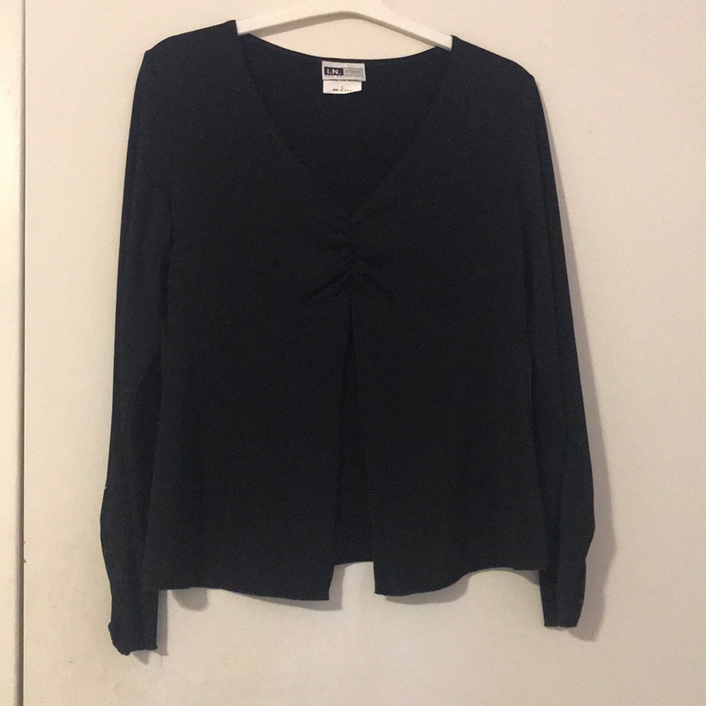 Black long sleeve top